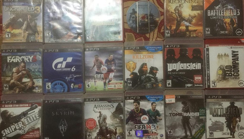 Juegos Ps3 Lote Killzone , Fifa , Wolfenstein, Uncharted