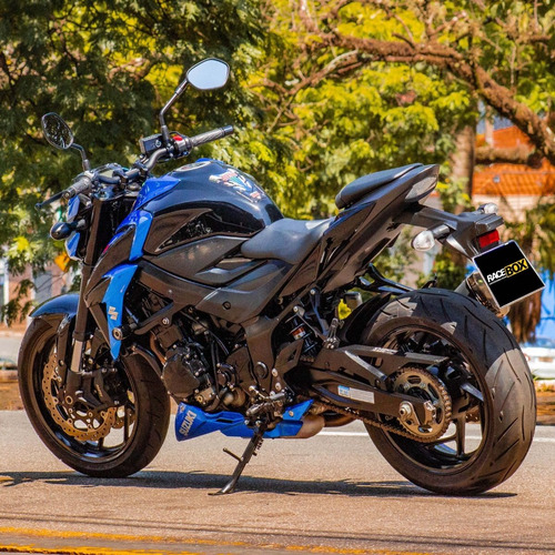 Imagem 4 de 10 de Moto Suzuki Gsx-s 750 Azul E Preta 2020 Com Baixo Km