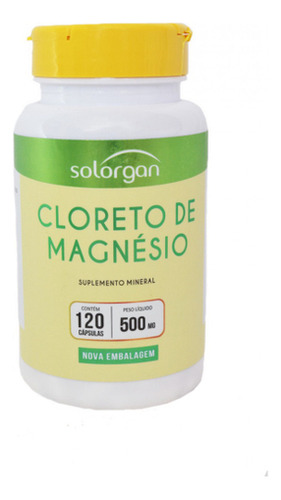 Cloreto De Magnésio 500mg 120 Capsulas 