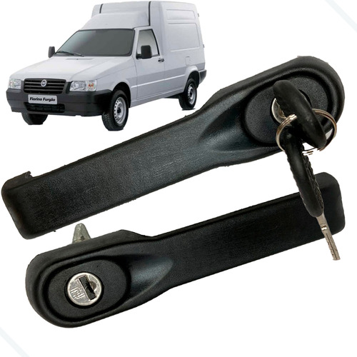 Par Maçanetas Portas Dianteiras Fiorino Uno G1 Com Chaves