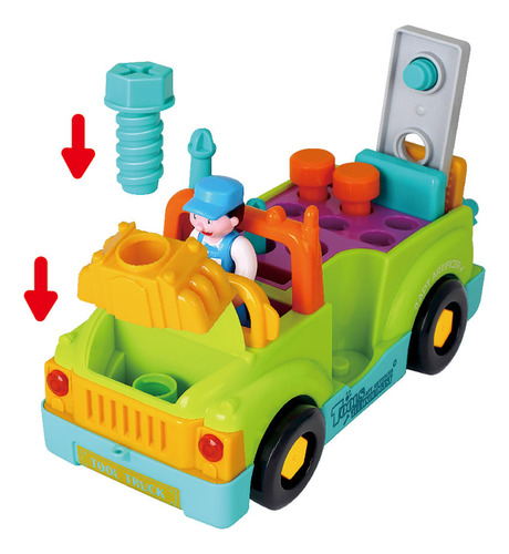 Hola Baby Playset Pequeño Camión Mecánico De Herramientas