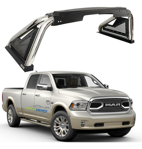 Roll Bar Sport 2.0 Para Ram 1500 2009 - 2018 Go Rhino Inox