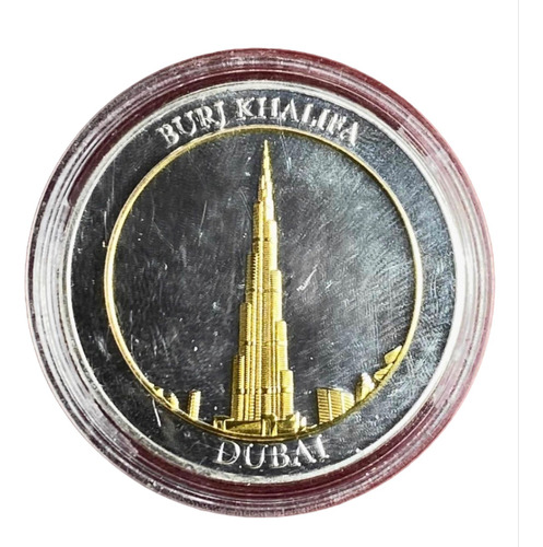 Medalla O Token Dubai Burj Khalifa Emiratos Árabes Unidos