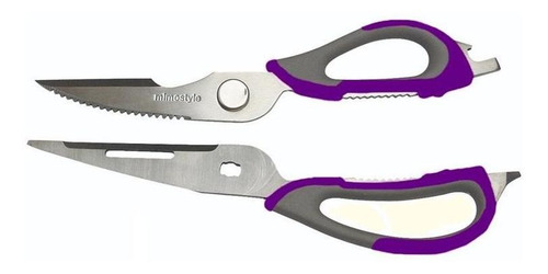Tesoura Multiuso Mimo Style Roxa Ala1396