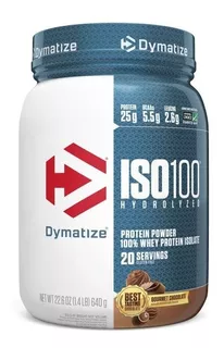 Proteina Iso 100 Dymatize Hidrolizada 1.4 Lbs 20 Servicios Sabor Chocolate Peanut Butter