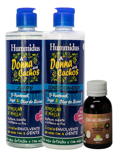 Kit Shampoo 500ml E Condicionador 500ml - Óleo De Mandioca