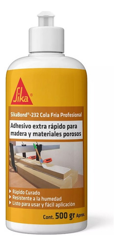 Sikabond 232 Cola Fría Profesional Secado Extra Rápido 500gr