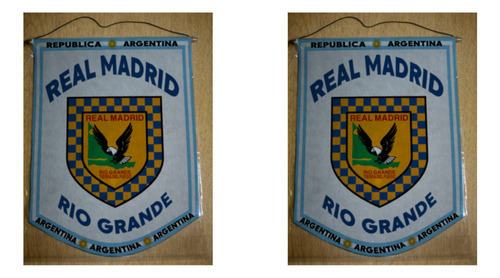 Banderin Mediano 27cm Real Madrid Rio Grande