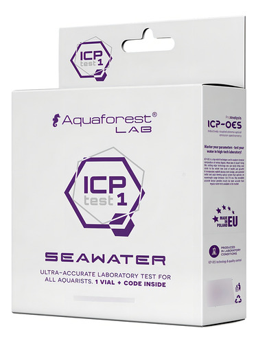 Revisión de laboratorio de Aquaforest Test Icp Oes Marin: 1 36 elementos