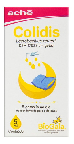 Colidis Gotas Probiótico Para Cólicas Biogaia Com 5ml