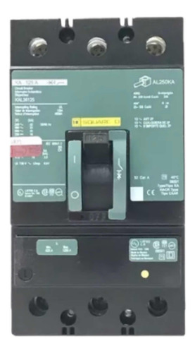 Interruptor Termagnetico Kal36125 3p. 600 V.  125amp Squared