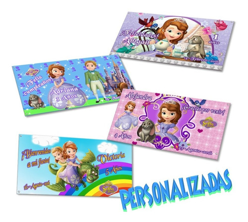 Lona 2  X 1  Mts Personalizada Fiesta Cualquier Personaje