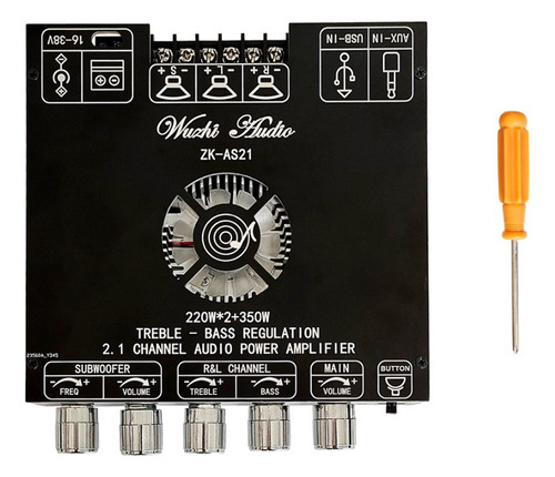 Placa Amplificadora De Audio Digital Zk-as21 Con S