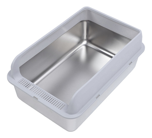 Sartén Para Gatos Con Lados Altos, De Acero Inoxidable, Resi