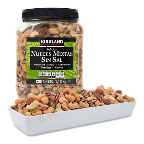 Nueces Mixtas Sin Sal Kirkland Signature Frasco Con 1.13 Kg