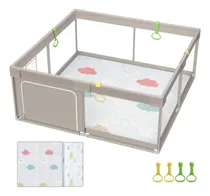 Comprar Parque Para Bebés Con Tapete, Parque Para Bebés De 71 X 59 Y