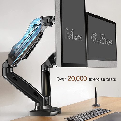 Imagen 7 de 8 de Soporte De Monitor Dual Huanuo, Escritorio De Monitor De Res