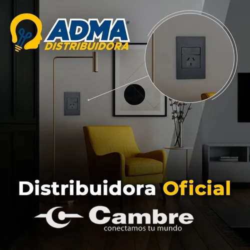 Modulo Toma Doble 10a Cambre Rojo 7604 X4