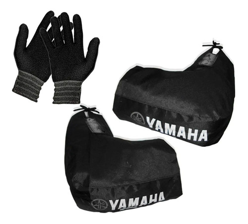 Cubre Manos Yamaha Honda Suzuki Gama + Guantes 1° Piel - Fas