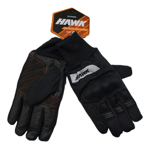 Guantes Hawk Winter Full Finger Termico Tactil Moto Ram