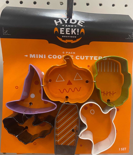 Halloween Mini Moldes Metal Corta Galletas X 5 Pzas Hyde