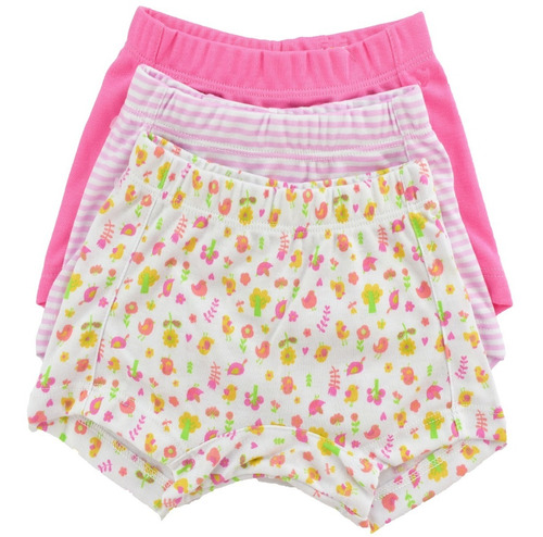 Ropa Interior Para Niña Cuquitos Boxer Calzon X3