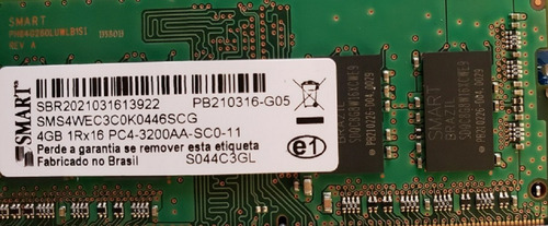 Imagem 1 de 3 de Memória Notebook Ddr4 3200mhz(sodimm) -smart/original Dell
