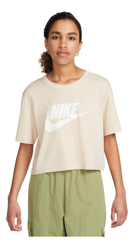 Polera Nike Sportswear Essential Mujer Marrón