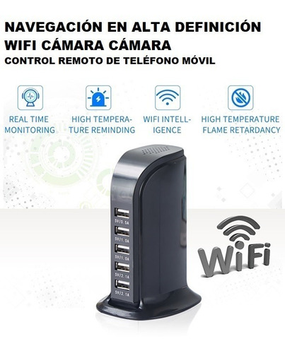 Cámara Espia Multicontacto Puertos Usb 4k Wifi Cámara Oculta