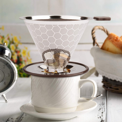 Verter Sobre Filtro Café Gotero Café Reutilizable Sin Papel