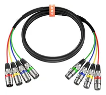 Comprar Ebxya Xlr Snake De 6 Pies Y 4 Canales, Xlr Premium Macho A X