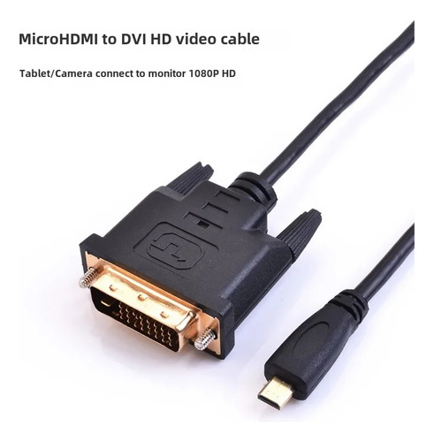 Línea Micro Hdmi A Dvi Hd, 1,8 M, Cable Micro Hdmi A Dvi