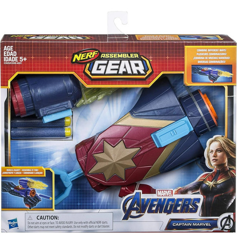  Nerf Gear Shooter Avengers Endgame Capitán Marvel 