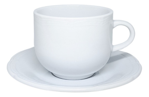 Taza Té 250ml + Plato Tsuji Porcelana Linea 1800 | 2 Piezas