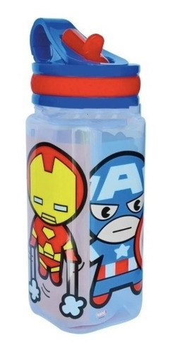 Imagen 3 de 4 de Avengers Kawaii Set Colación Botella De Agua + Porta Snack
