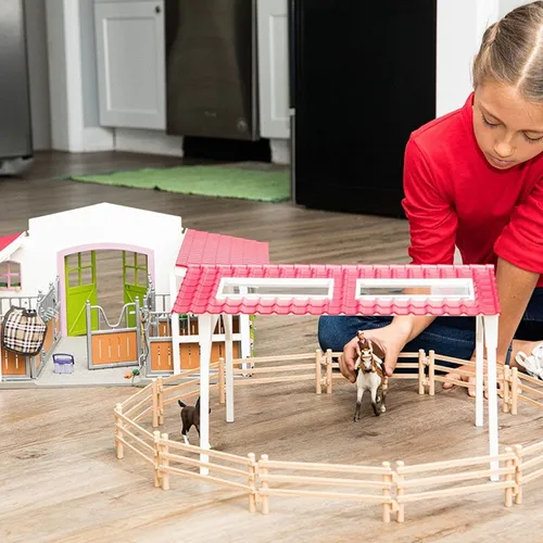 Set De Establo Schleich, Club De Montar Caballo 97 Pzs.