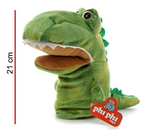 Títere De Mano Dinosaurio 22 Cm - Phi Phi Toys