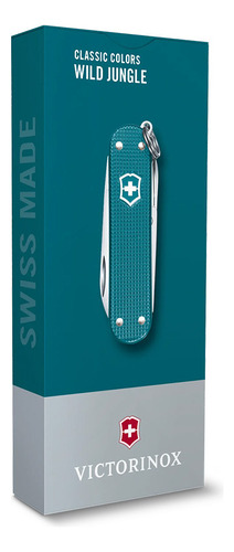 Victorinox Navaja Classic Alox Colors, Wild Jungle, 5 Usos Color Wild Jungle