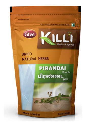 Killi Pirandai Polvo Cissus Quadrangularis 100g Tradicional