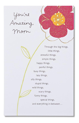 Tarjeta De Cumpleaños American Greetings Para Mamá (floral, 