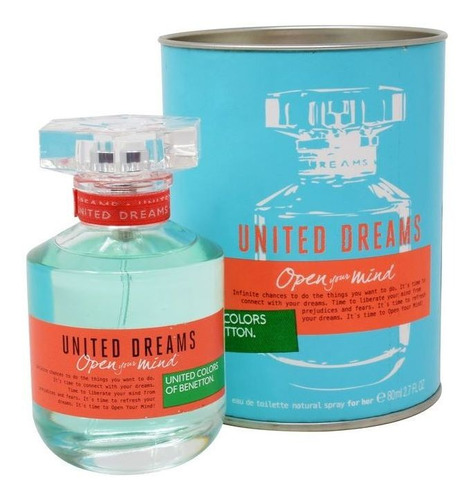 United Dreams Benetton Open Your Mind 80ml Edt Spray - Mujer