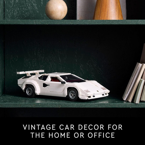 Lego Icons Lamborghini Countach 5000 Quattrovalvole Model...