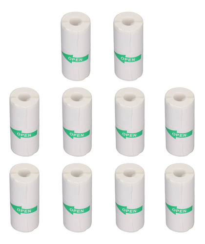 Imagen 8 de 10 de Papel Adhesivo Para Impresora, 10 Rollos, Térmico, Portátil,