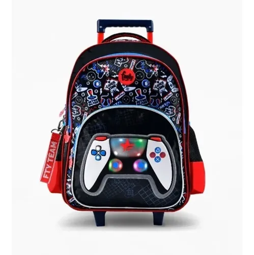 Mochila con Carro Escolar Niño Footy - Tienda Barbados