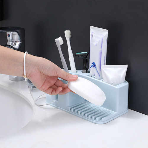 (pk) Suporte De Armazenamento Pasta De Dente, Sabonete, Barb