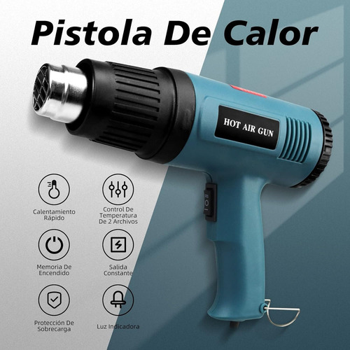 2000w Pistola De Aire Caliente Con 4 Boquillana