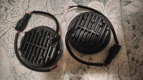 Faros Auxiliares De Led Cromo Pulgadas Para Harley Davidson