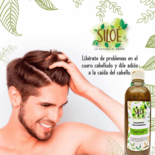 Pack De 3 Shampoos Siloe Contra Calvicie, Caspa, Alopecia.