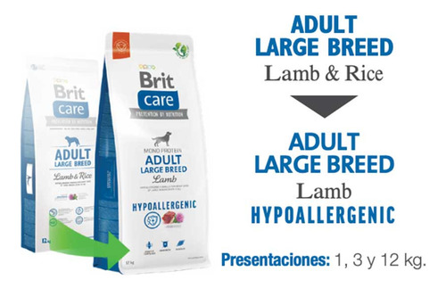 Imagen 2 de 3 de Alimento Brit Brit Care Hypoallergenic Adult para perro adulto de raza grande y gigante sabor cordero en bolsa de 12kg