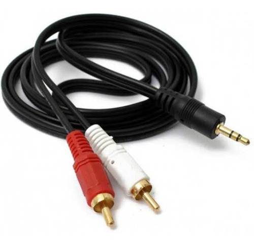 Cable De Audio 3.5mm Macho A 2 Rca Machos De 1,5 Metros